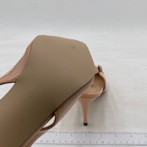 FSJ Women Classic High Heels Slingback Pumps Formal Dress Shoe Pointy Toe Office - Picture 6 of 8